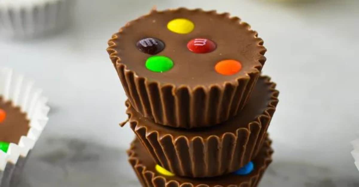 Easy Mini M&Ms Nutella Cups