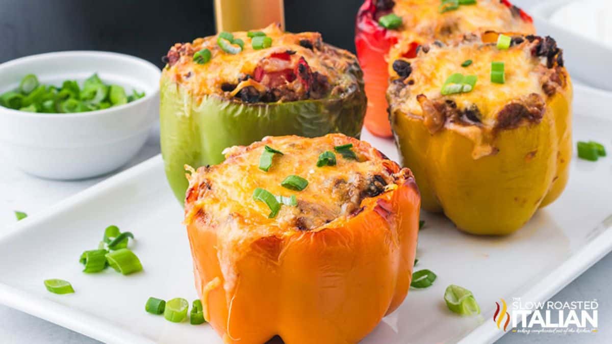 Easy Air Fryer Stuffed Peppers