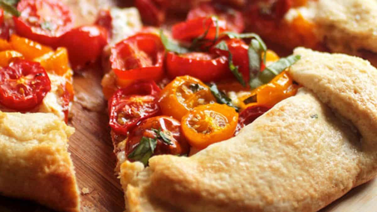 Goat Cheese Tomato Galette