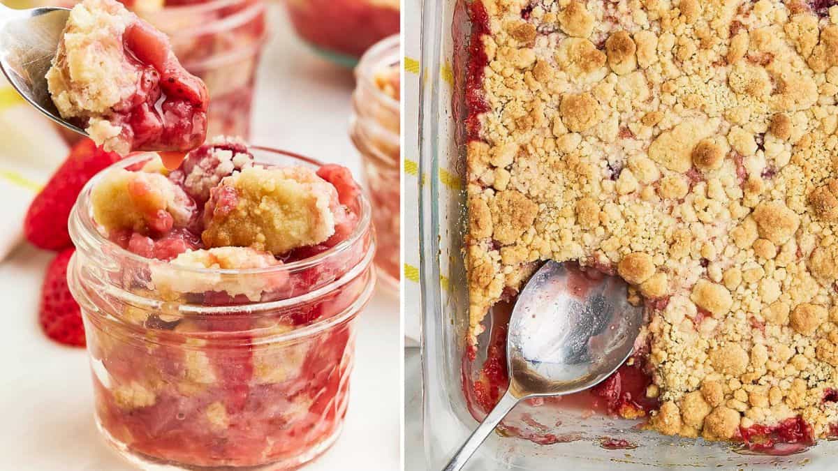 strawberry dump cake