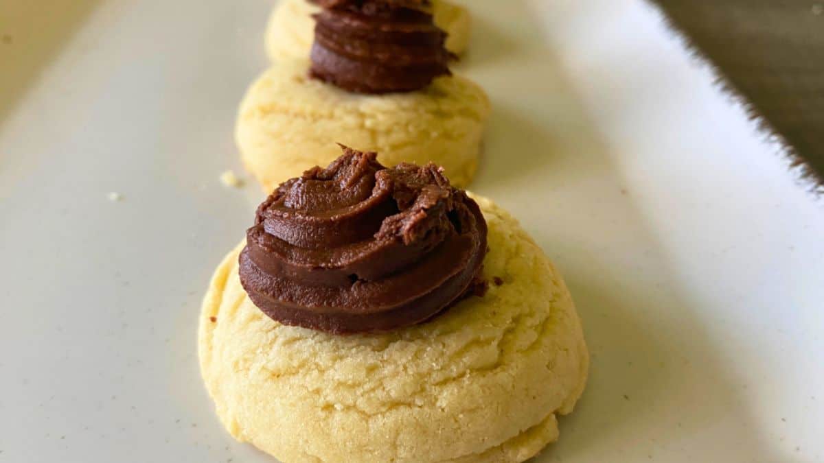 Chocolate Topped Butter Cookies