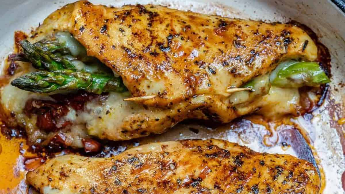 Asparagus Stuffed Chicken Breast
