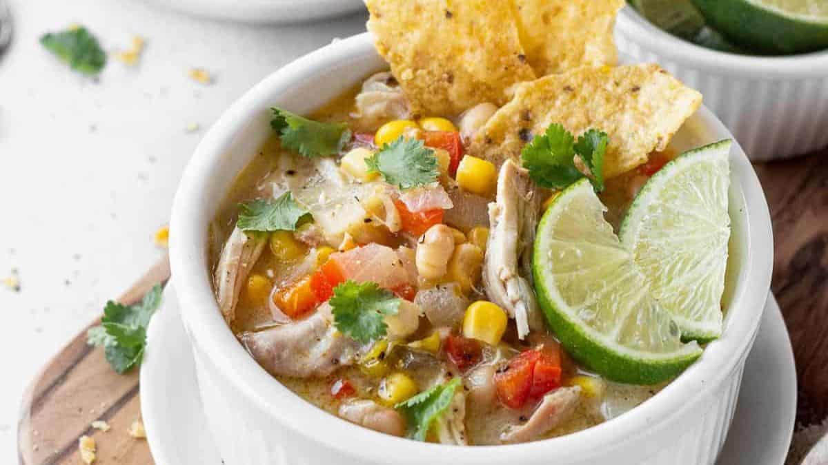 White Chicken Tortilla Soup