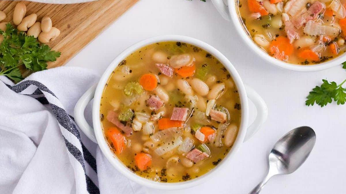 Leftover Hearty Ham and Cannellini Bean Soup