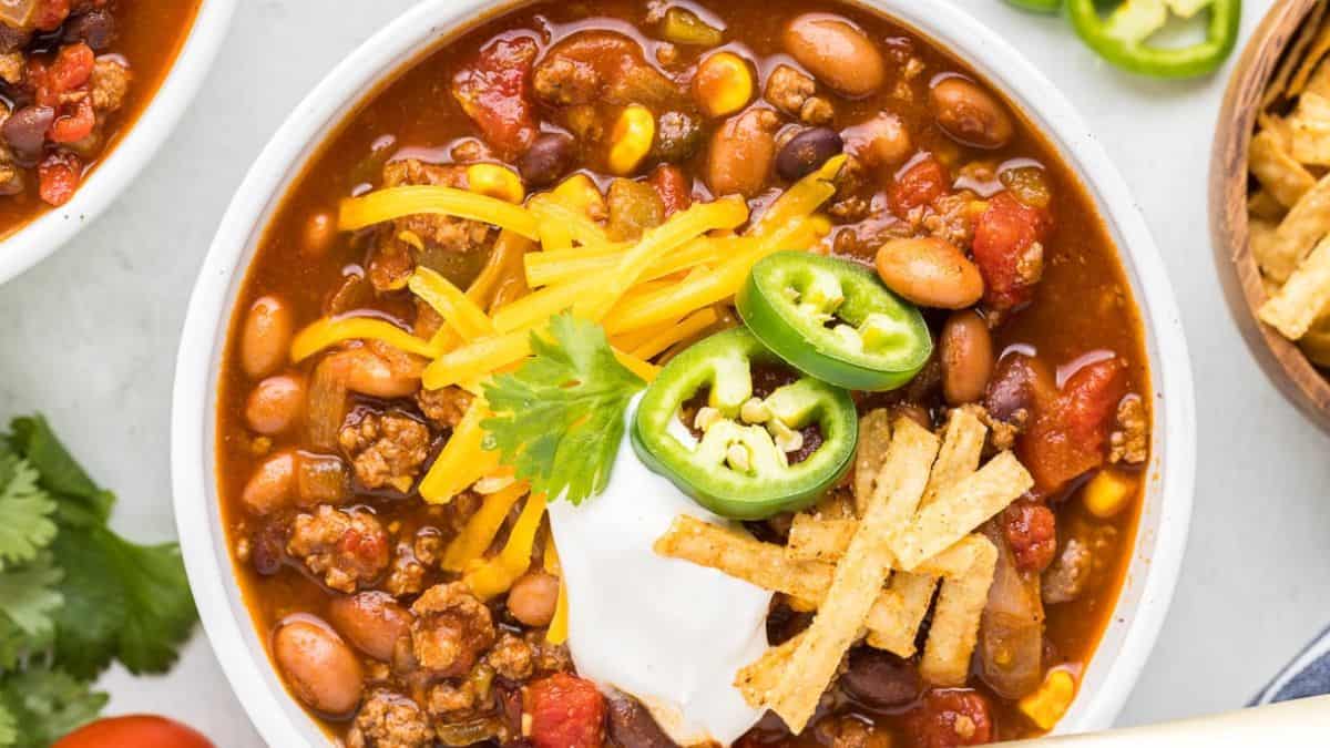 Taco Soup with Ground Beef