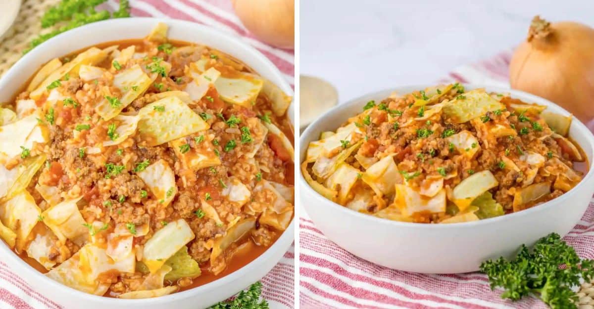 Slow Cooker Unstuffed Cabbage Roll Soup