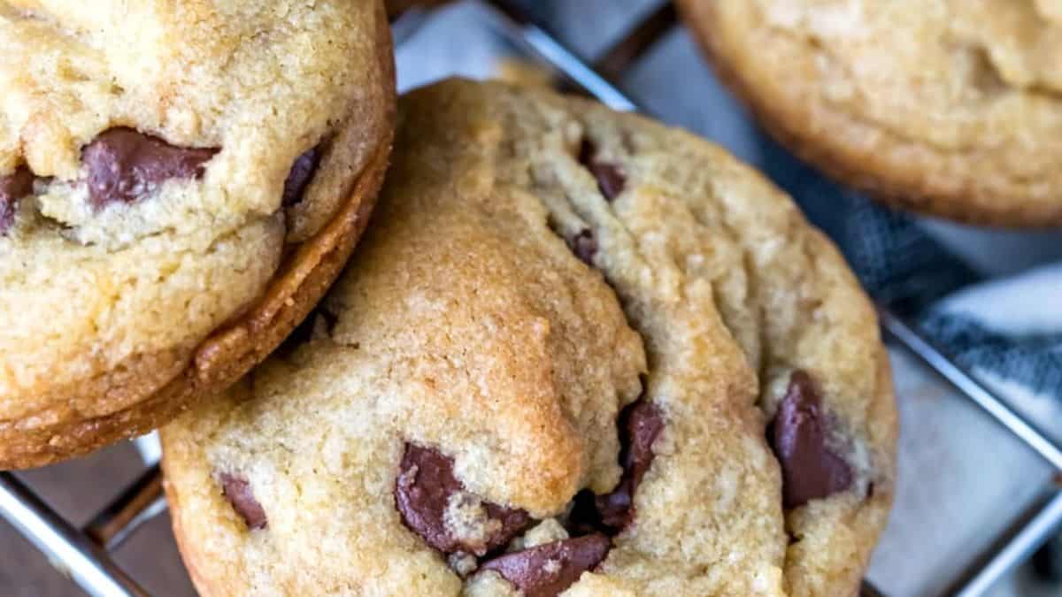 Muffin Tin Chocolate Chip Cookies