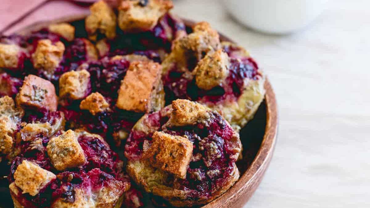 Blackberry Ginger French Toast Bites