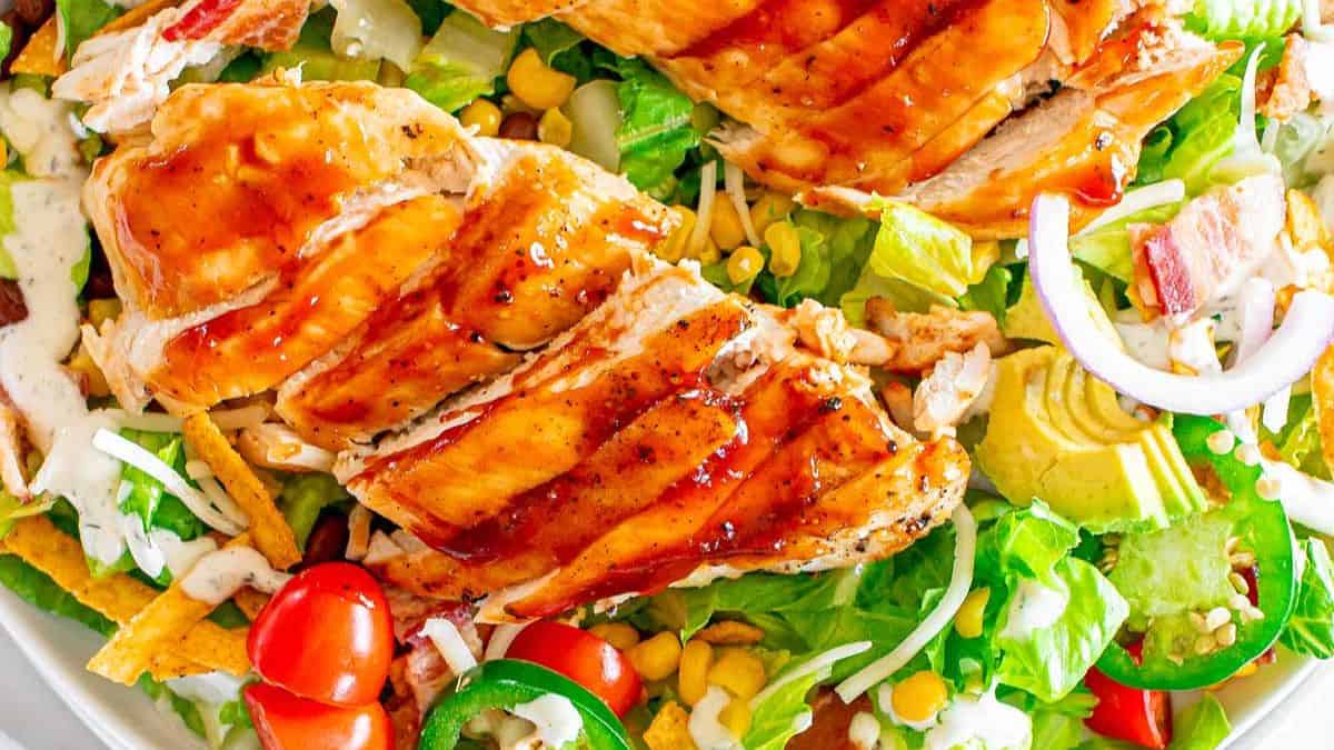 Grilled BBQ Chicken Salad