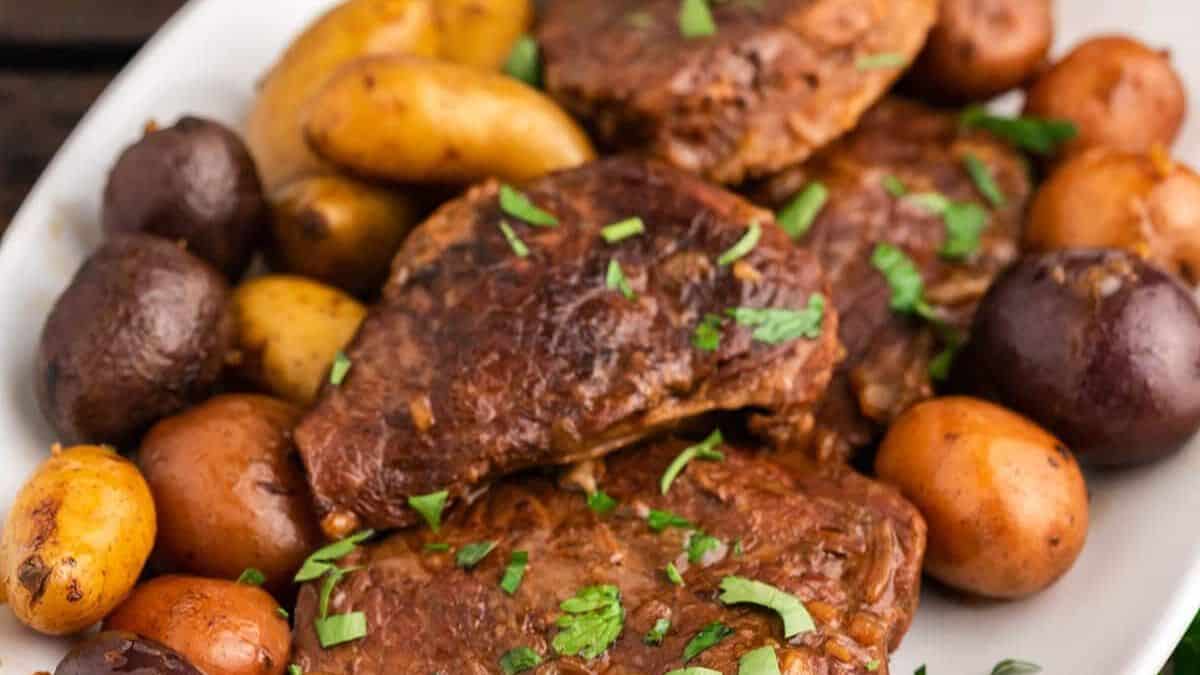 Crock Pot Steak and Potatoes