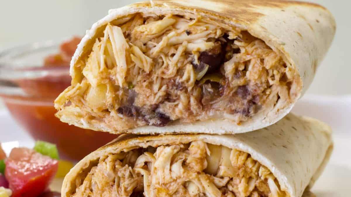 Chicken and Black Bean Burritos
