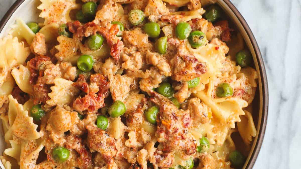 Sausage Sun Dried Tomato Pasta