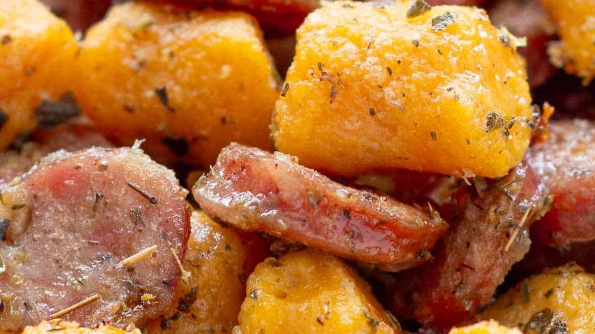 Sheet Pan Sausage and Gnocchi