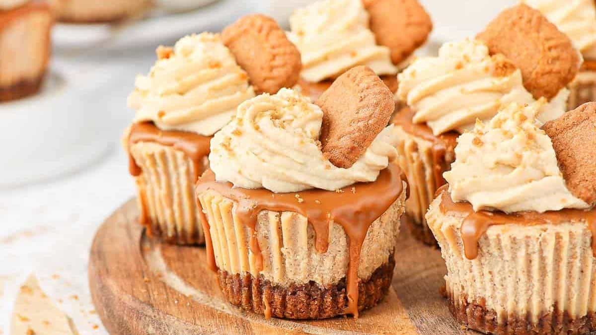 Mini Biscoff Cheesecakes