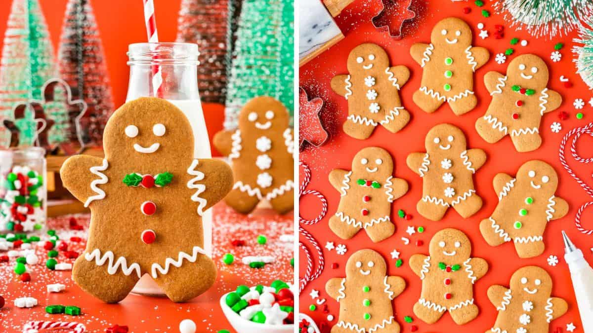gingerbread man cookies decorated