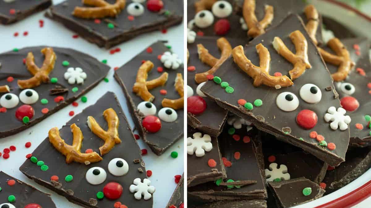 Christmas Bark with Reindeer