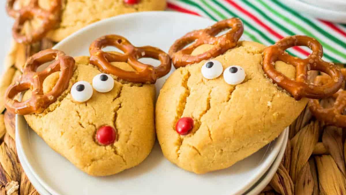 Peanut Butter Reindeer Cookies