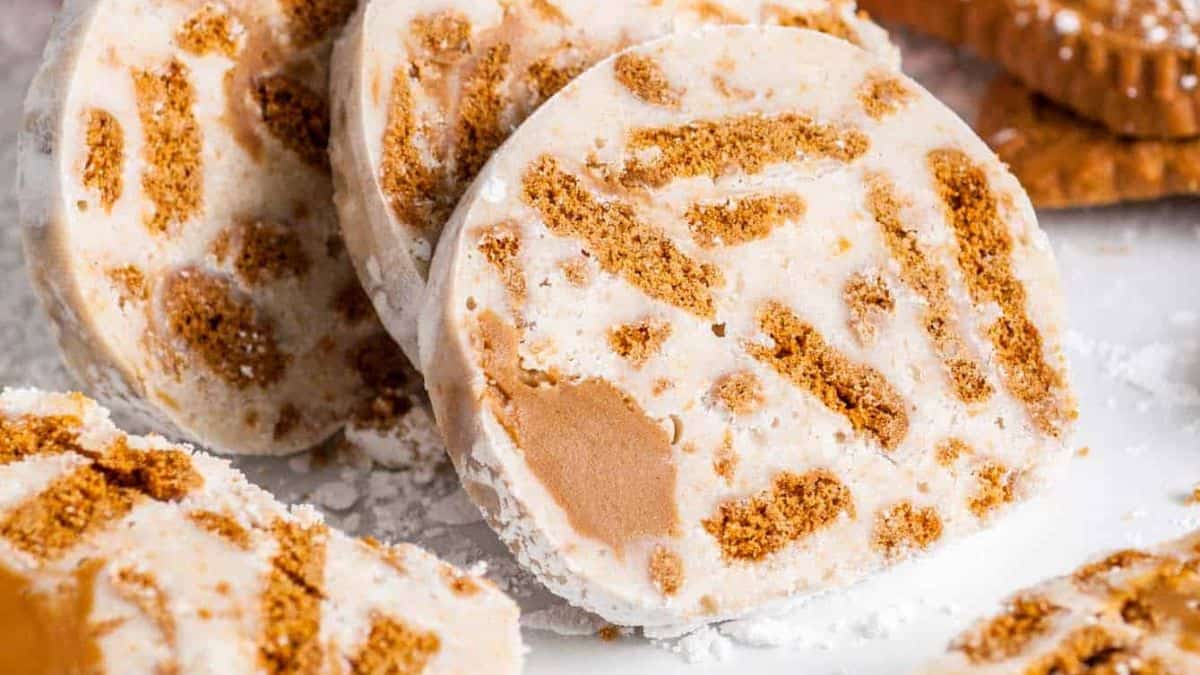 Biscoff White Chocolate Salami