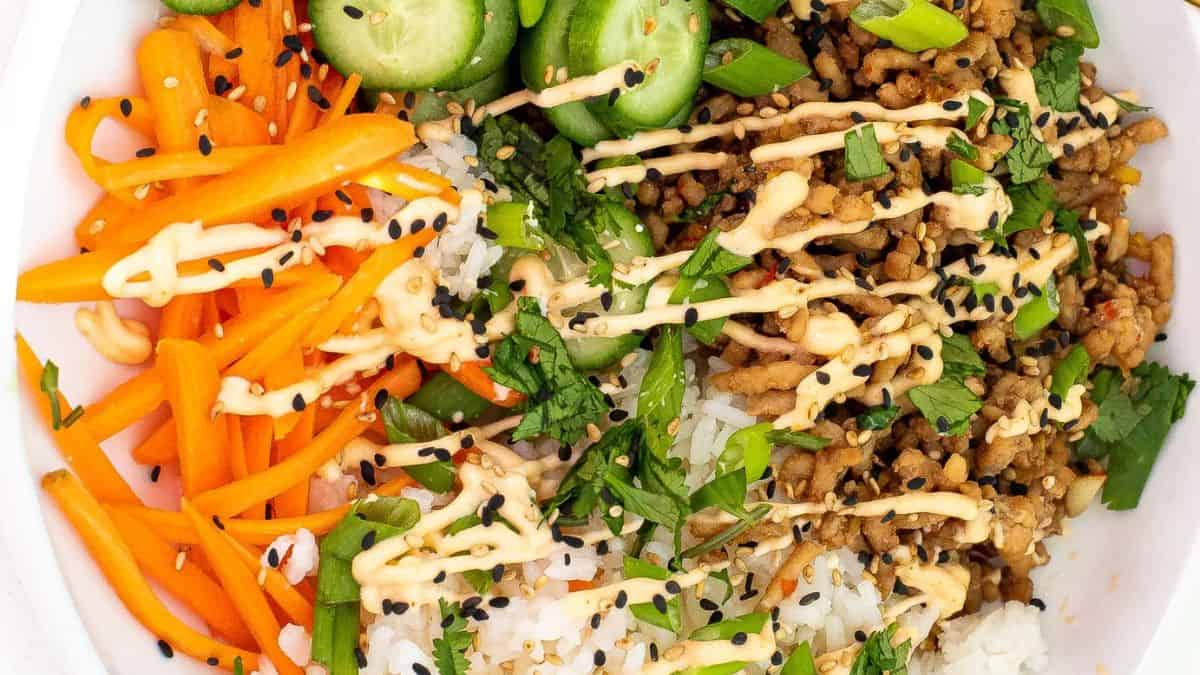 A serving of banh mi bowls.