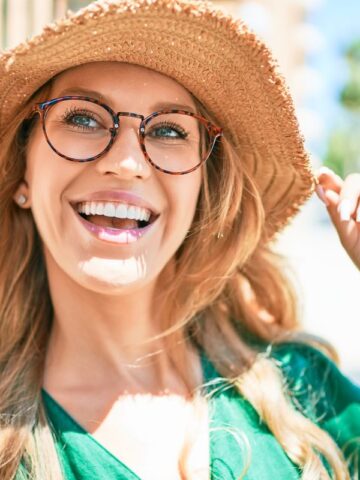 Beautiful woman smiling