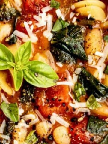 Italian White Bean Soup with Pasta