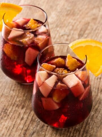 Two glasses of sangria