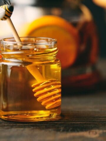 honey in a jar