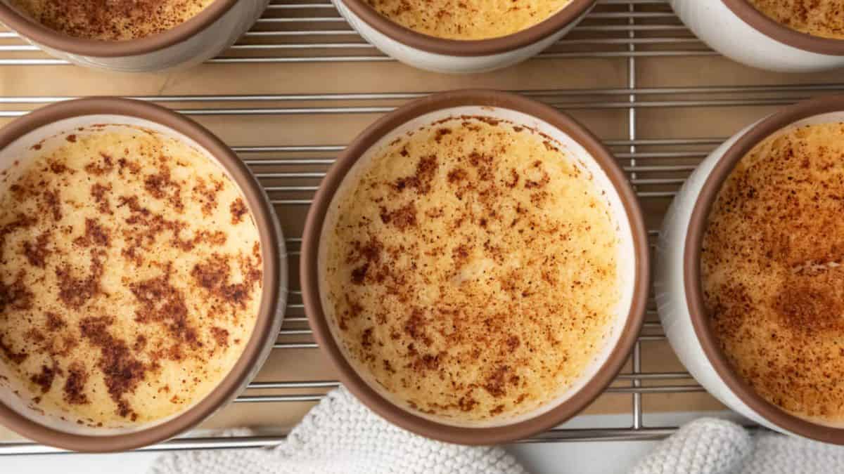 Bake custards in a cup.