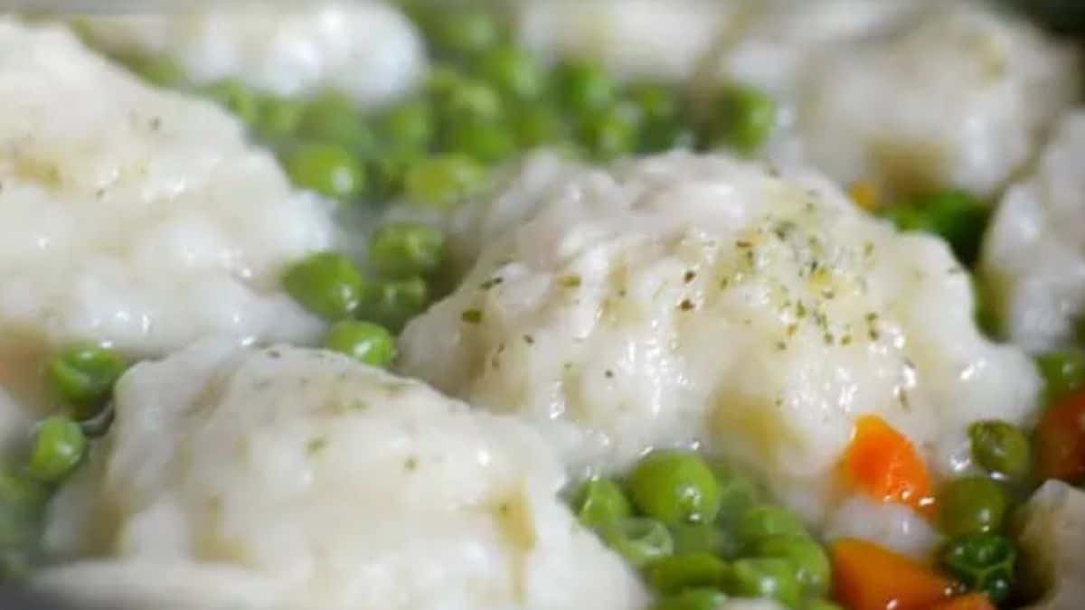 Homemade dumplings with flour recipe.