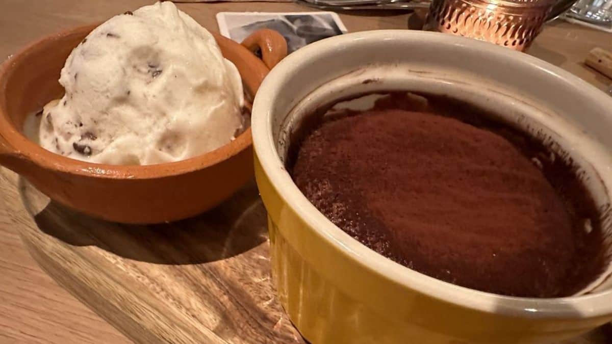 Chocolate dessert from COTOA.