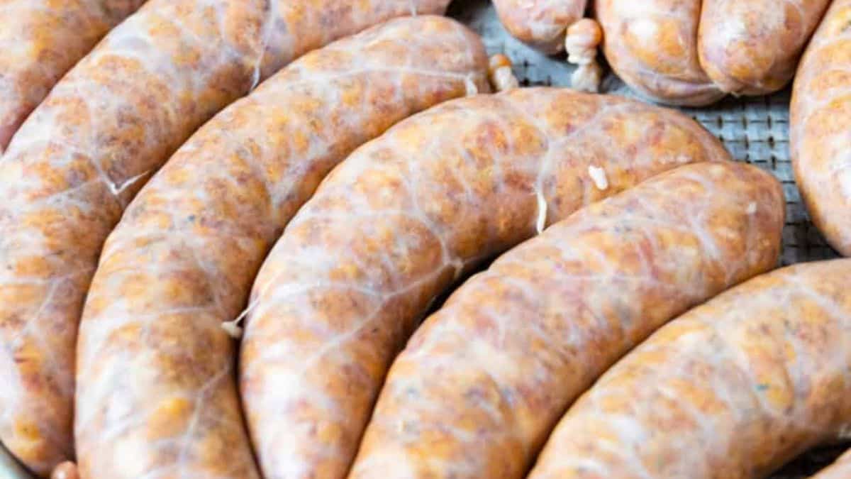 Freshly made Italian sausage at home