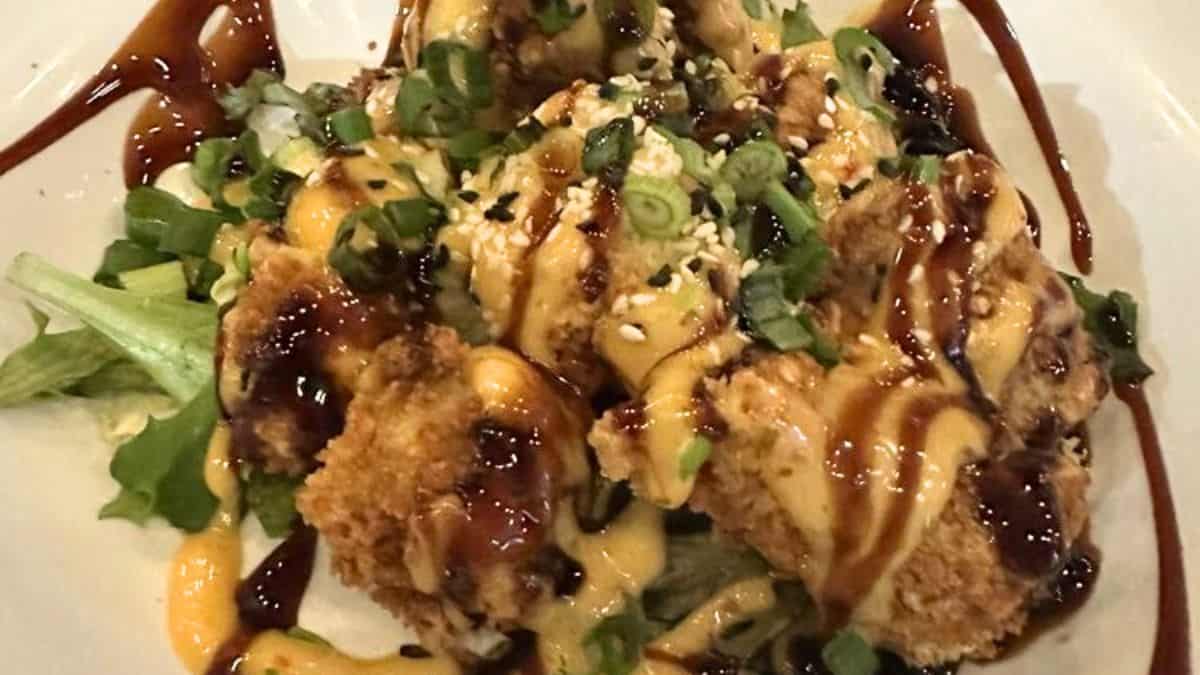 Kaya Island Eats' bang bang fish