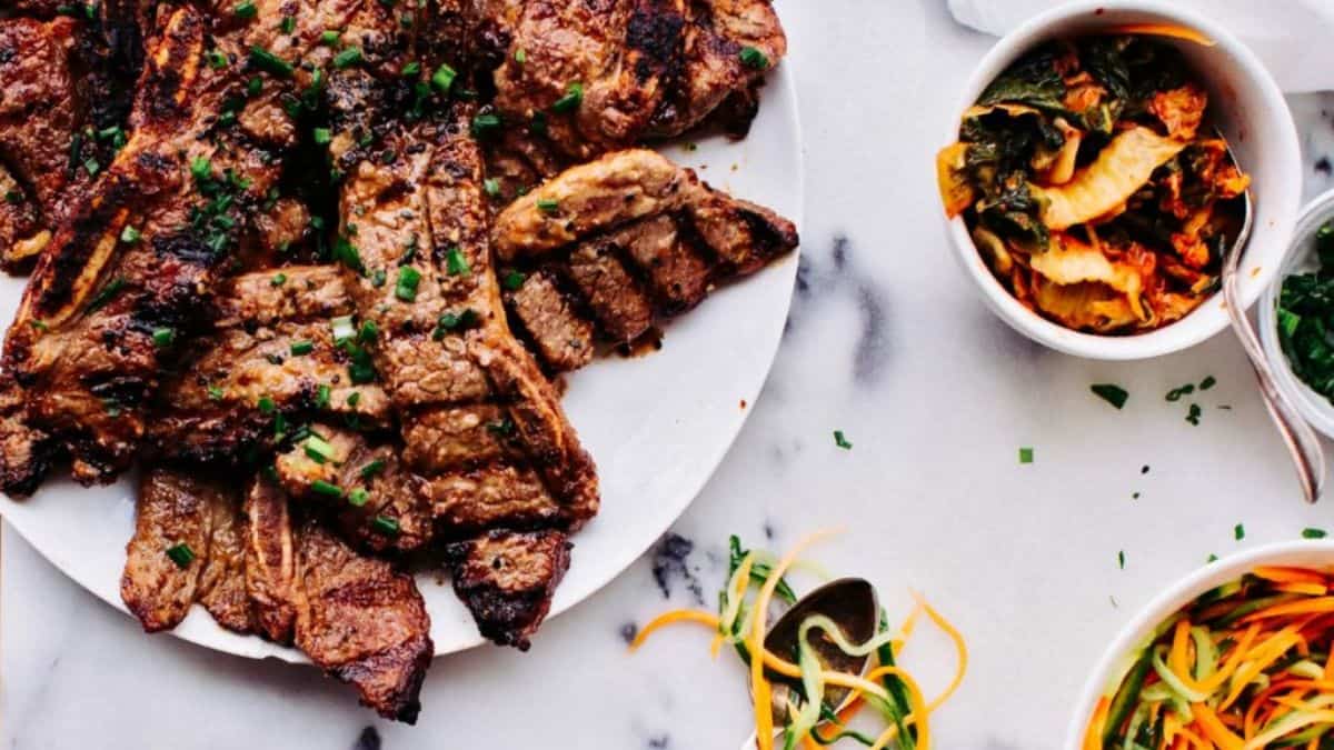 A serving of Korean Short Ribs.