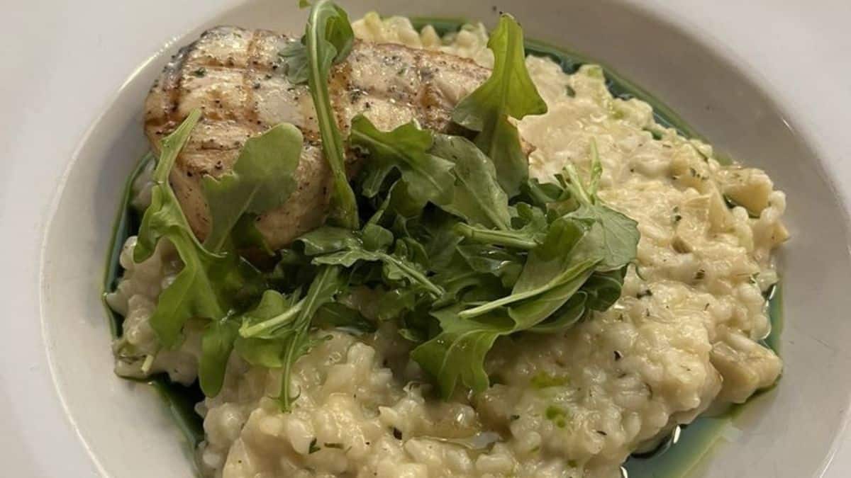 Saltwater Grill's Swordfish and lemon risotto

