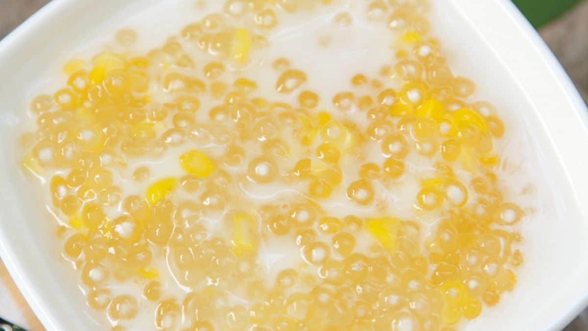 Sweet Corn and Coconut Pudding