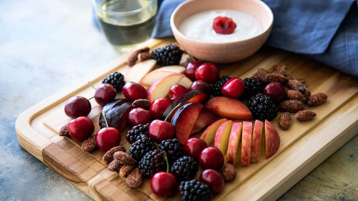 Elegant fruit charcuterie board