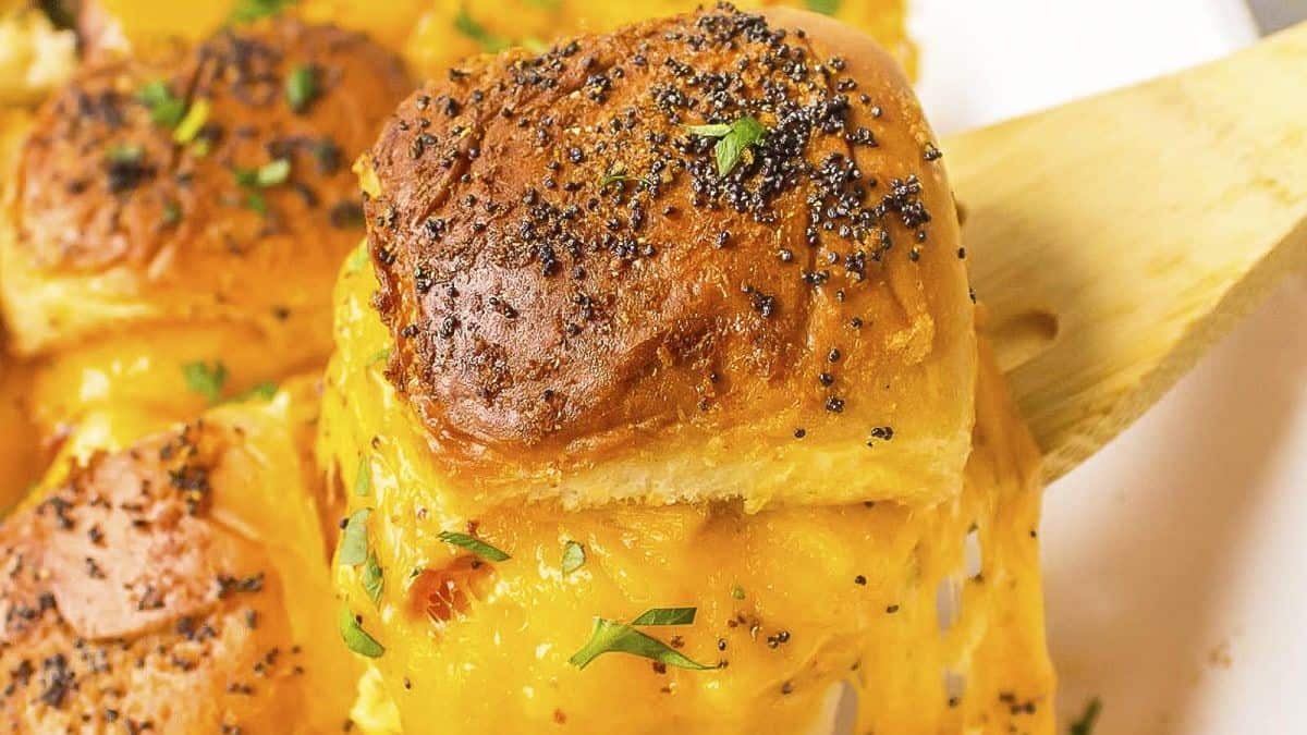 A serving of Ham and Cheese Sliders.