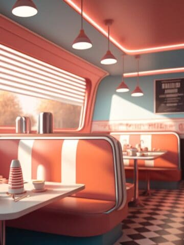 Image of a 50s diner