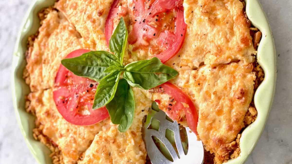 A whole southern tomato pie. 