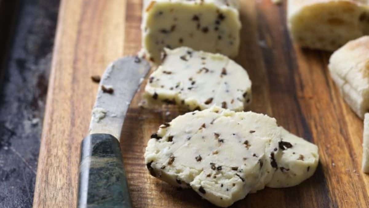 Slices of truffle butter