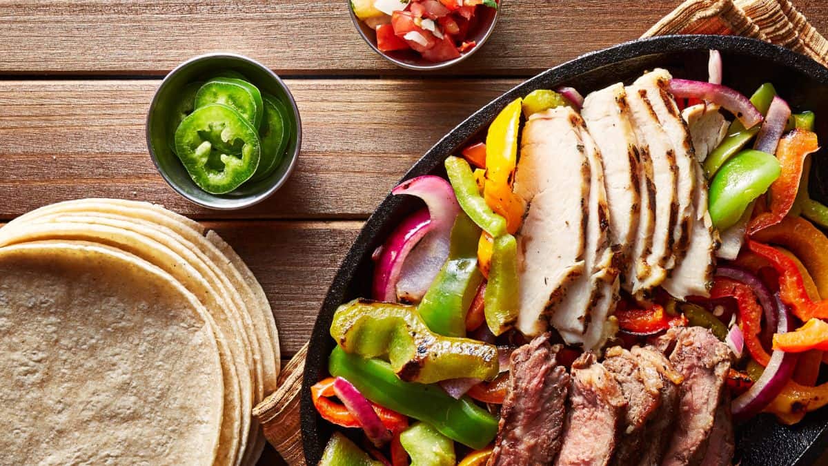 Chicken and steak Fajita