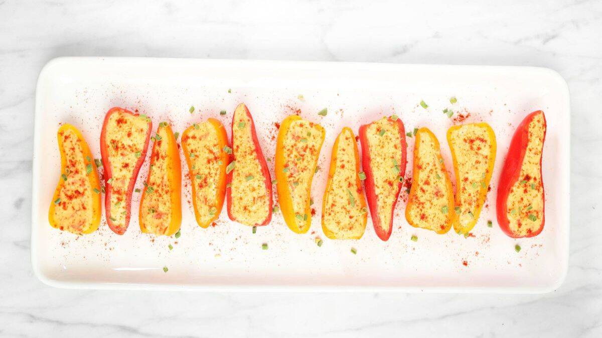 Cream Cheese Stuffed Mini Peppers.