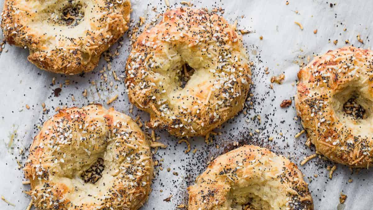 A few pieces of Keto Bagels.