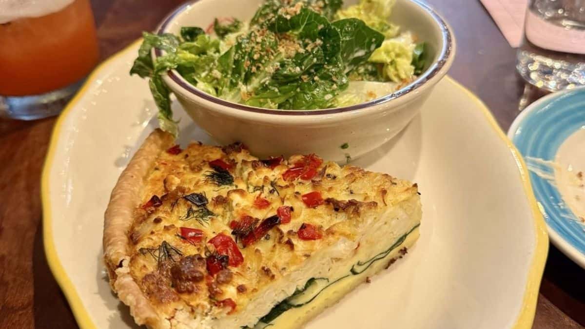 Crab quiche