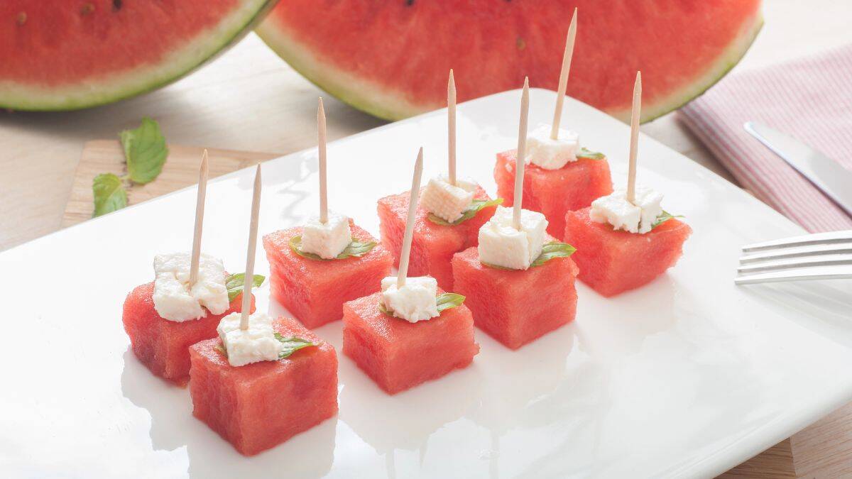 Watermelon Feta Bites