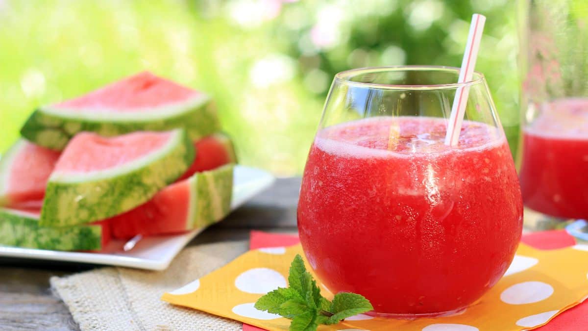 Watermelon frozen drink