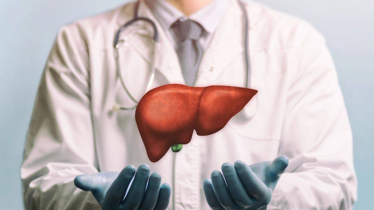 doctor with liver