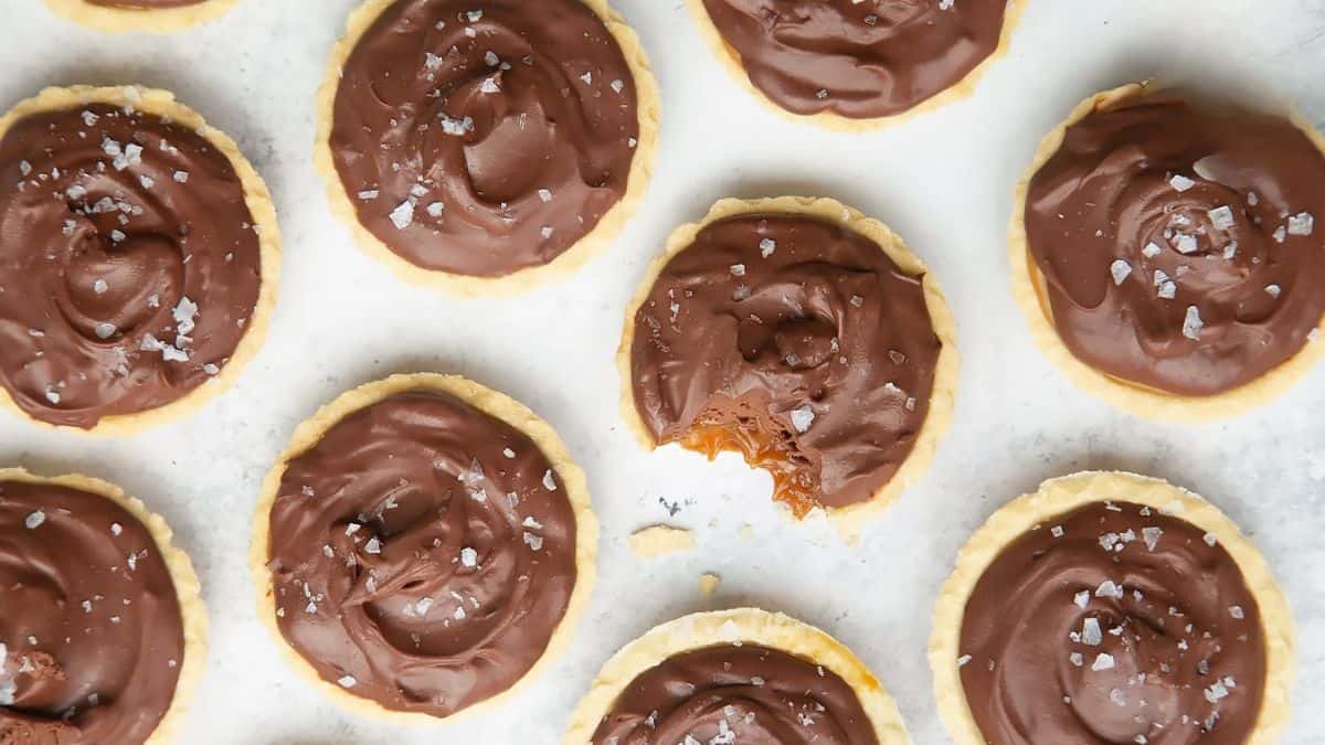 Bailey's Salted Caramel Mini Chocolate Tarts
