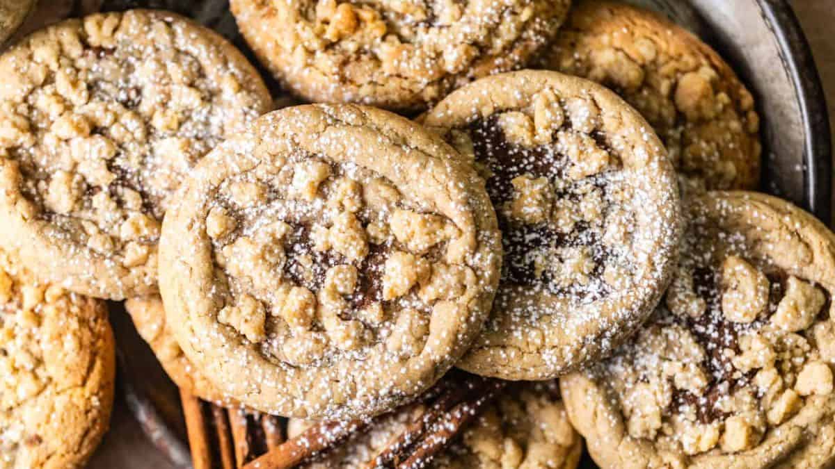 A few pieces of Coffee Cake Cookies.