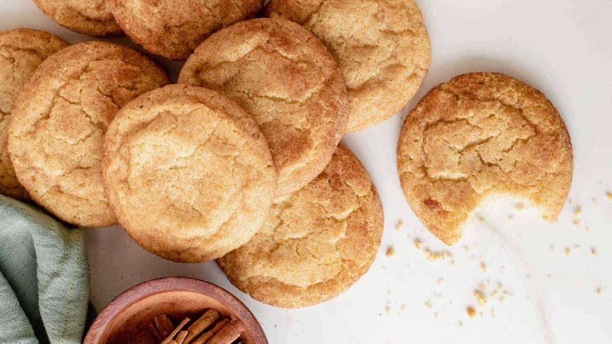 A couple of pieces of Snickerdoodles.